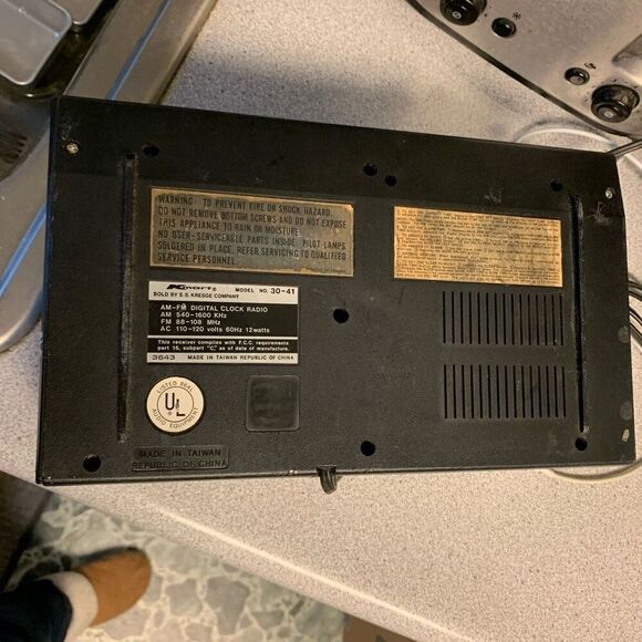 Kmart Model No. 30-41 Clock Radio *Only Clock Works-Read* - Picture 10 of 12